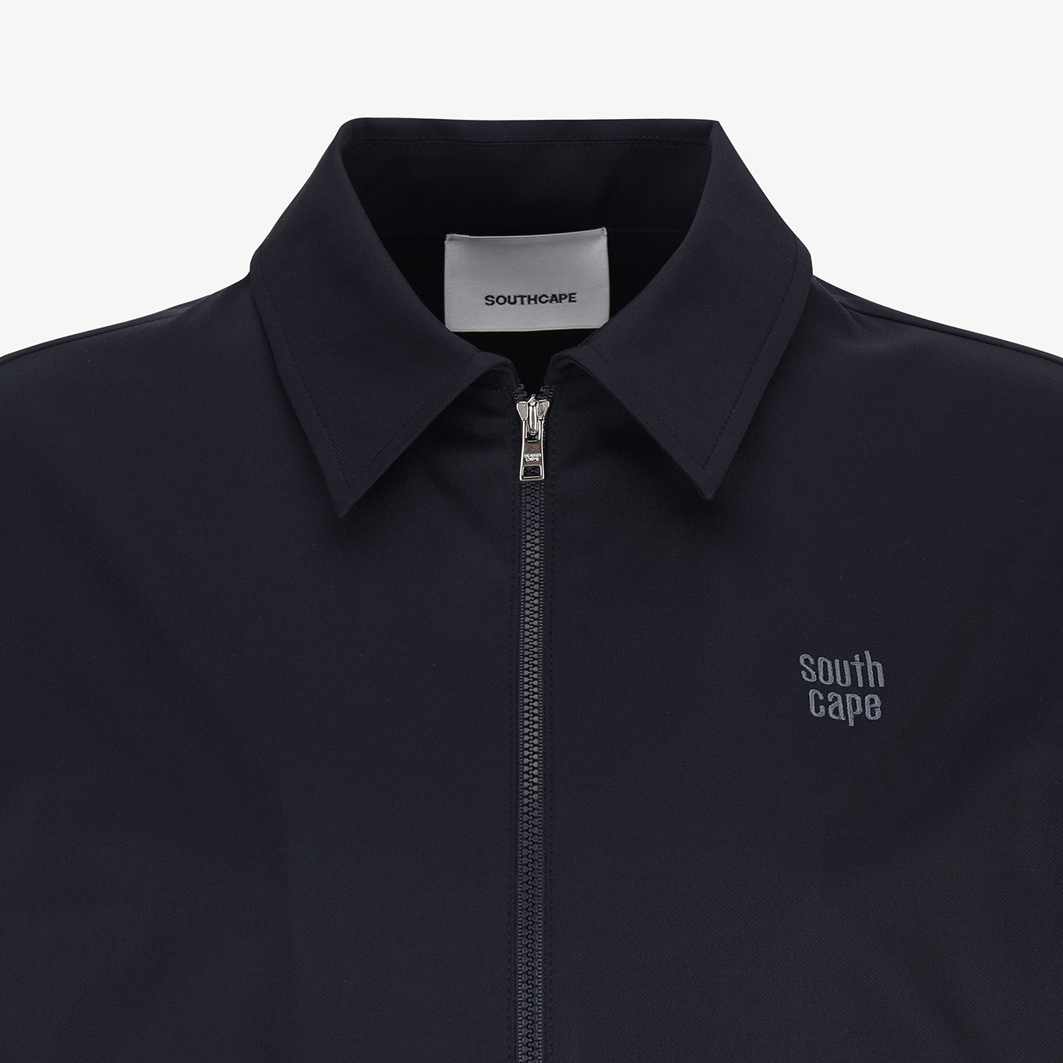 Áo khoác golf nữ dáng bomber cổ bẻ màu xanh navy đậm — ảnh 4