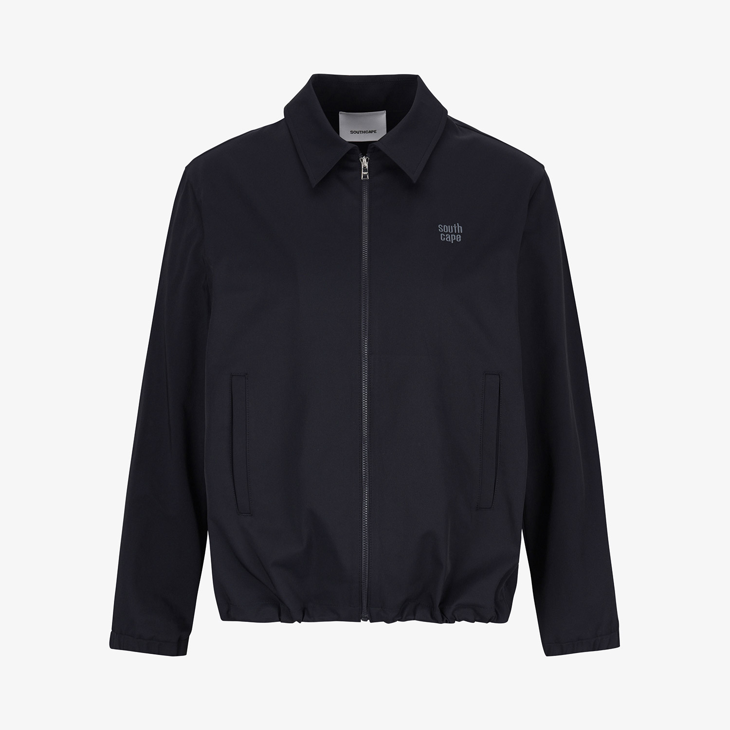 Áo khoác golf nữ dáng bomber cổ bẻ màu xanh navy đậm — ảnh 2