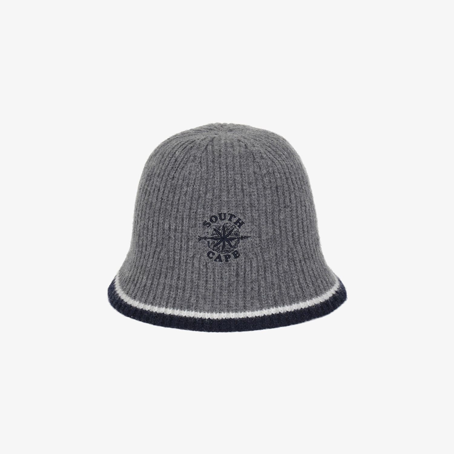 Áo knit golf nữ dáng nón màu xám — ảnh 2