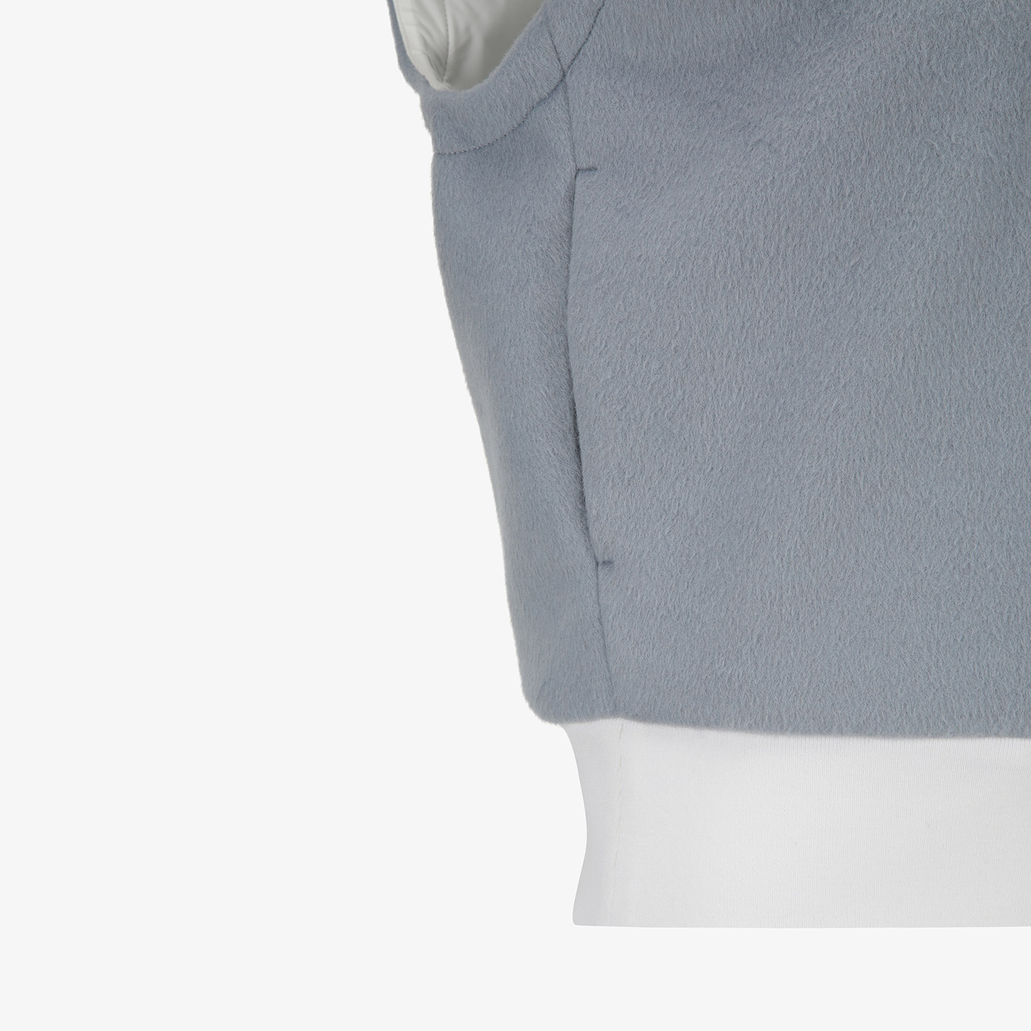 Áo vest golf nữ dáng suông cổ cao màu xanh dương — ảnh 6