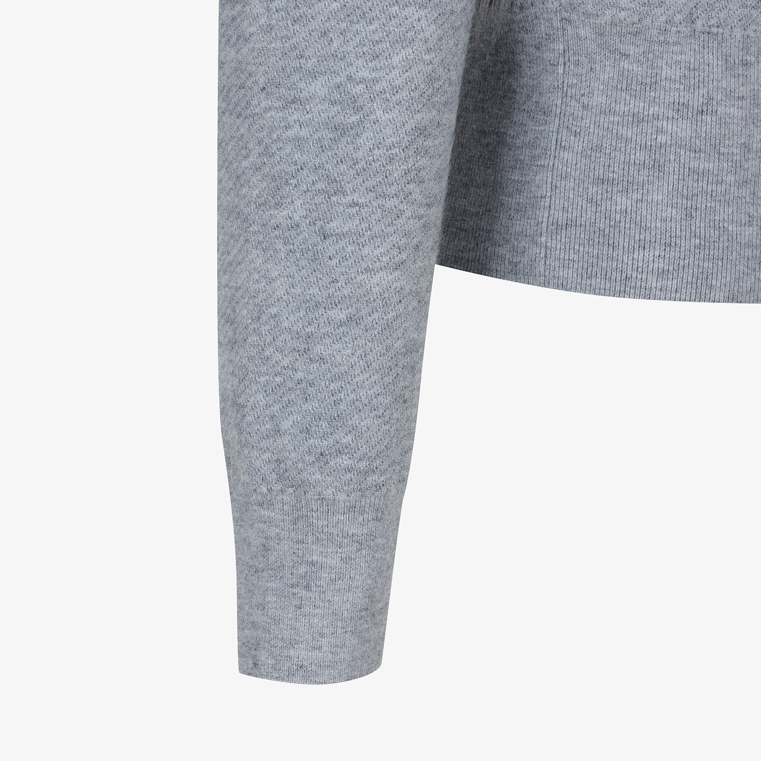 Áo knit golf nữ cổ cao màu xanh dương — ảnh 5