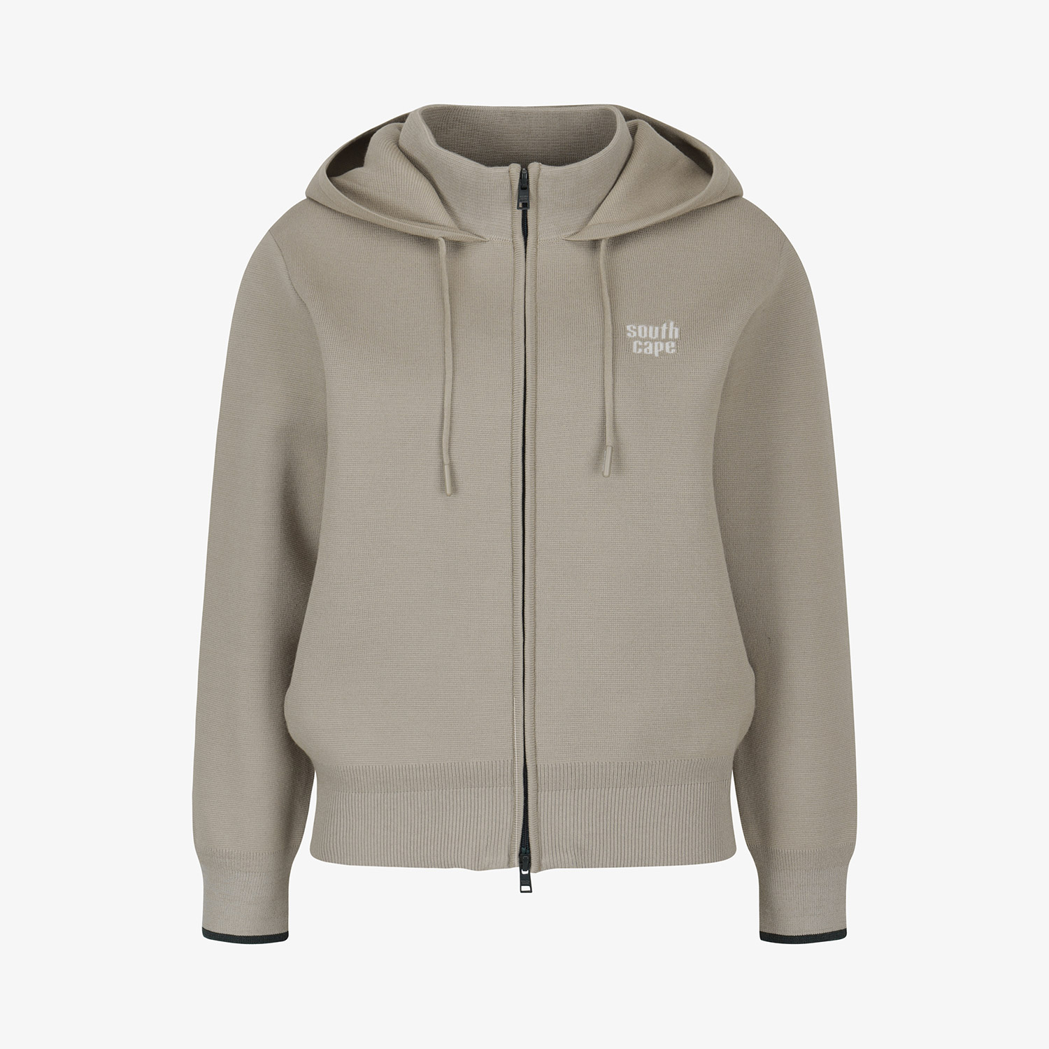 Áo khoác golf nữ jumper có mũ màu be nhạt thương hiệu Southcape