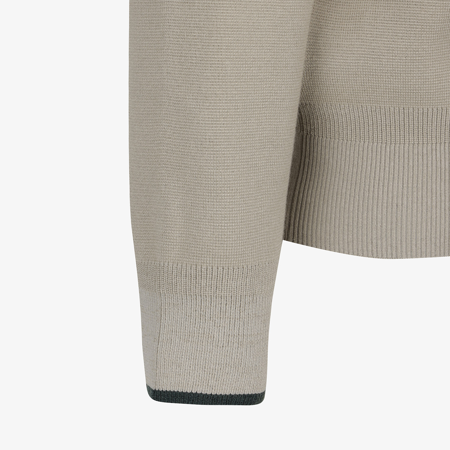 Áo khoác golf nữ kiểu jumper có mũ màu be nhạt — ảnh 5