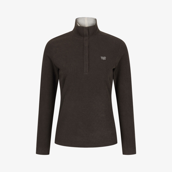 Áo golf nữ Southcape màu nâu tay dài cổ cao