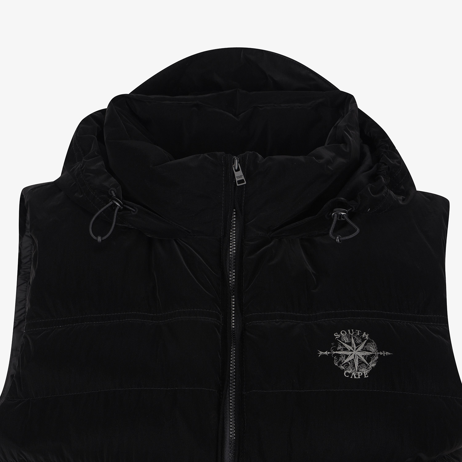 Áo vest golf nữ dáng phao màu đen — ảnh 4