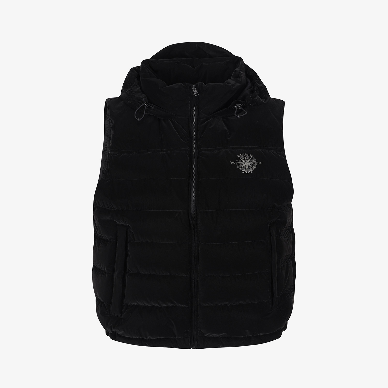 Áo vest golf nữ dáng phao màu đen — ảnh 2