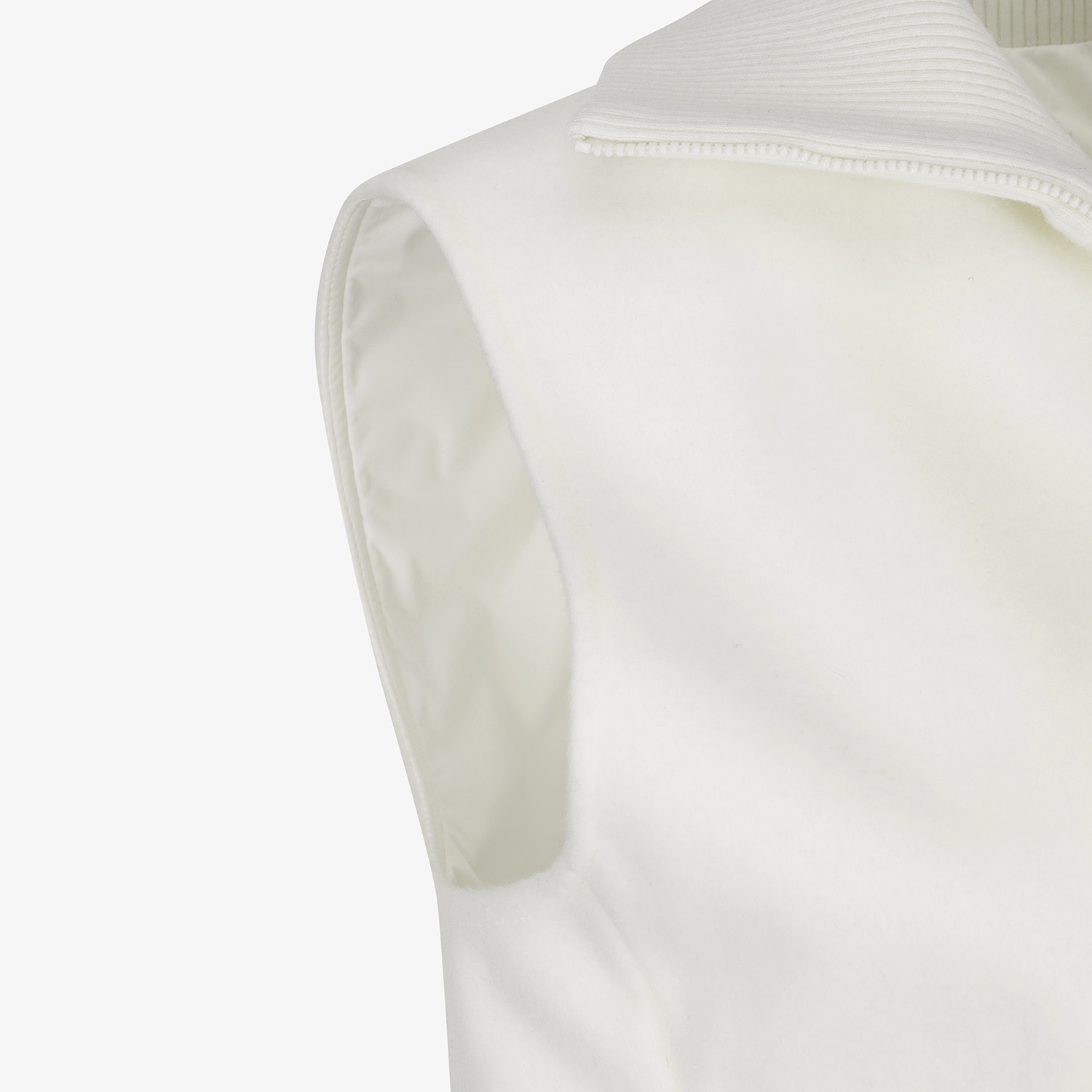 Áo vest golf nữ cổ trụ không tay màu trắng — ảnh 5