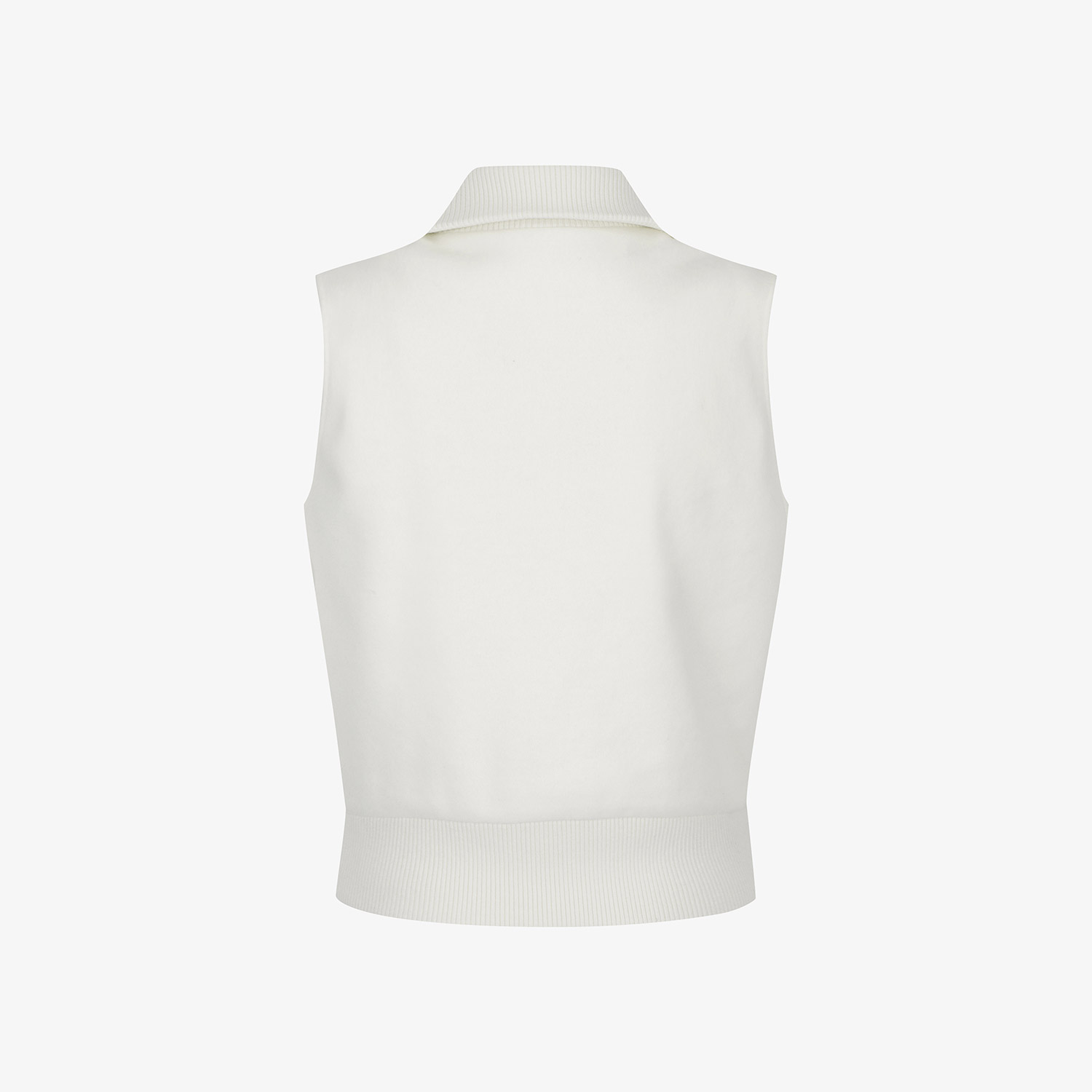 Áo vest golf nữ cổ trụ không tay màu trắng — ảnh 3