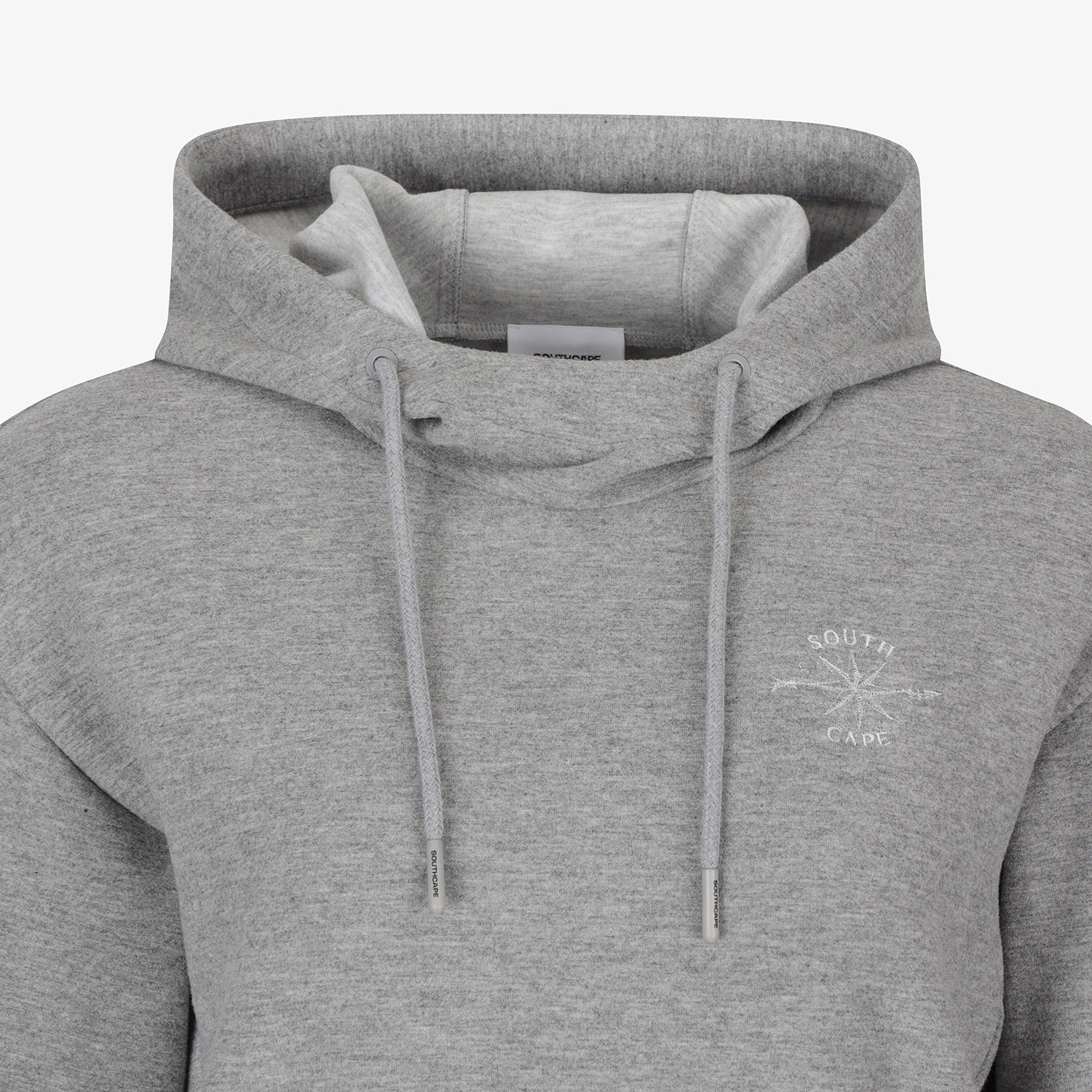 Áo knit golf nữ kiểu hoodie màu xám — ảnh 4