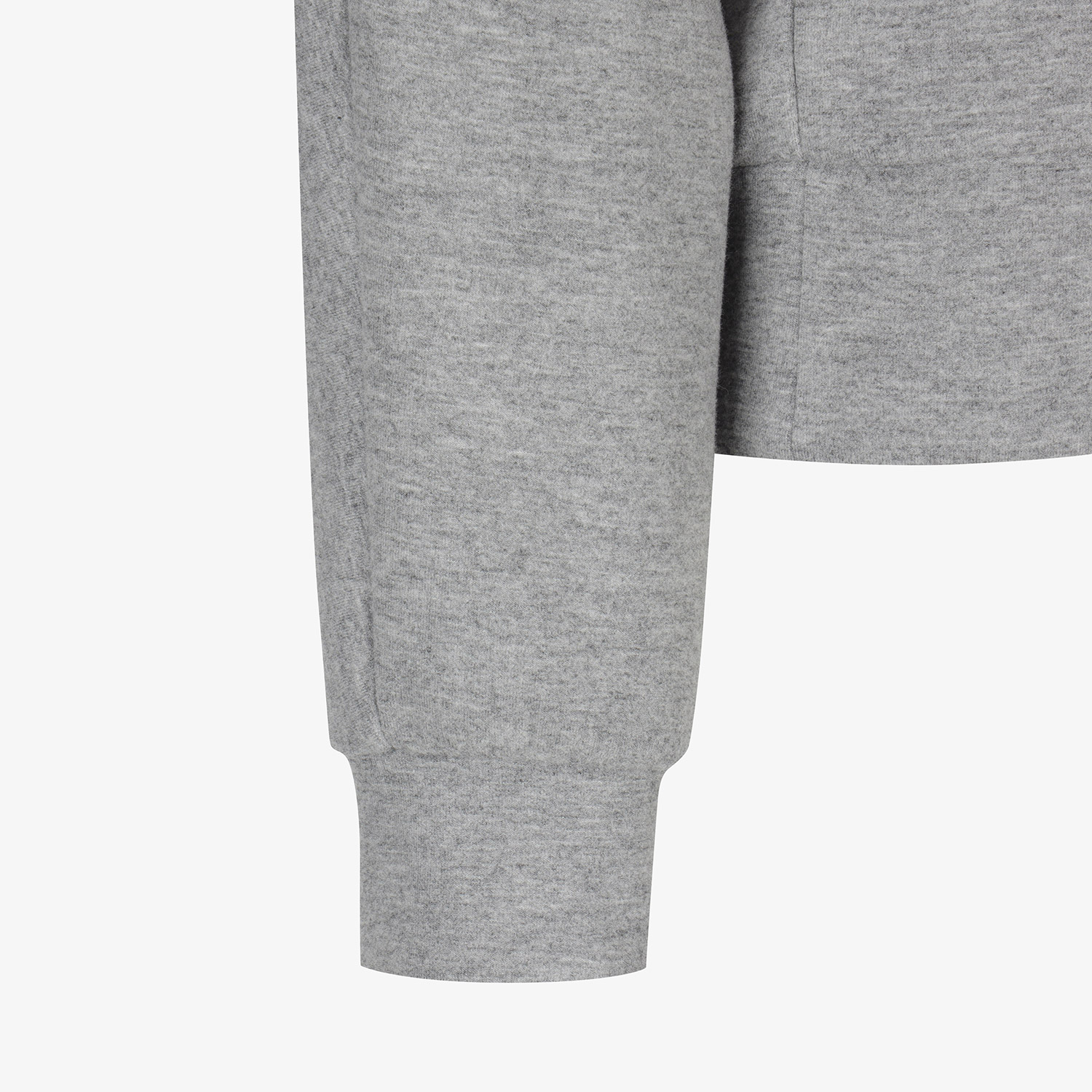 Áo knit golf nữ kiểu hoodie màu xám — ảnh 5