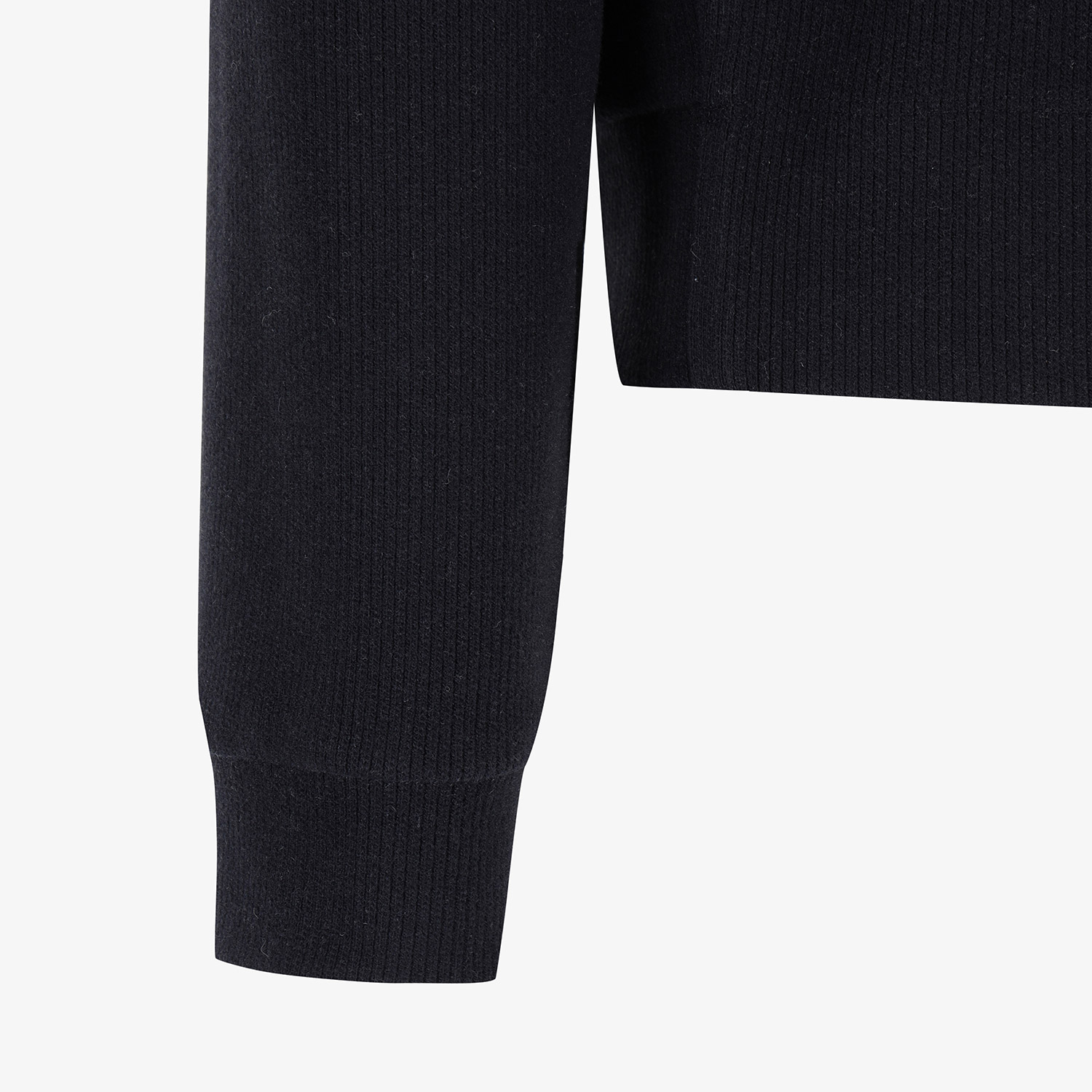 Áo knit golf nữ cổ phối xanh navy đậm — ảnh 5
