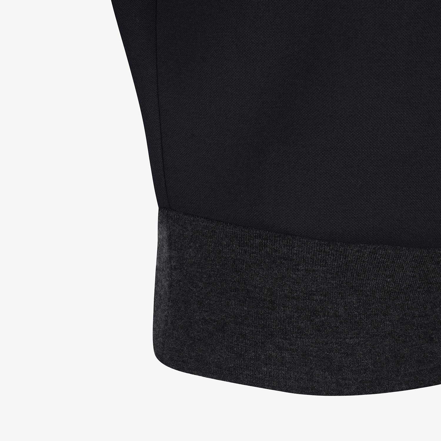 Áo knit golf nữ cổ lọ phối màu đen — ảnh 6