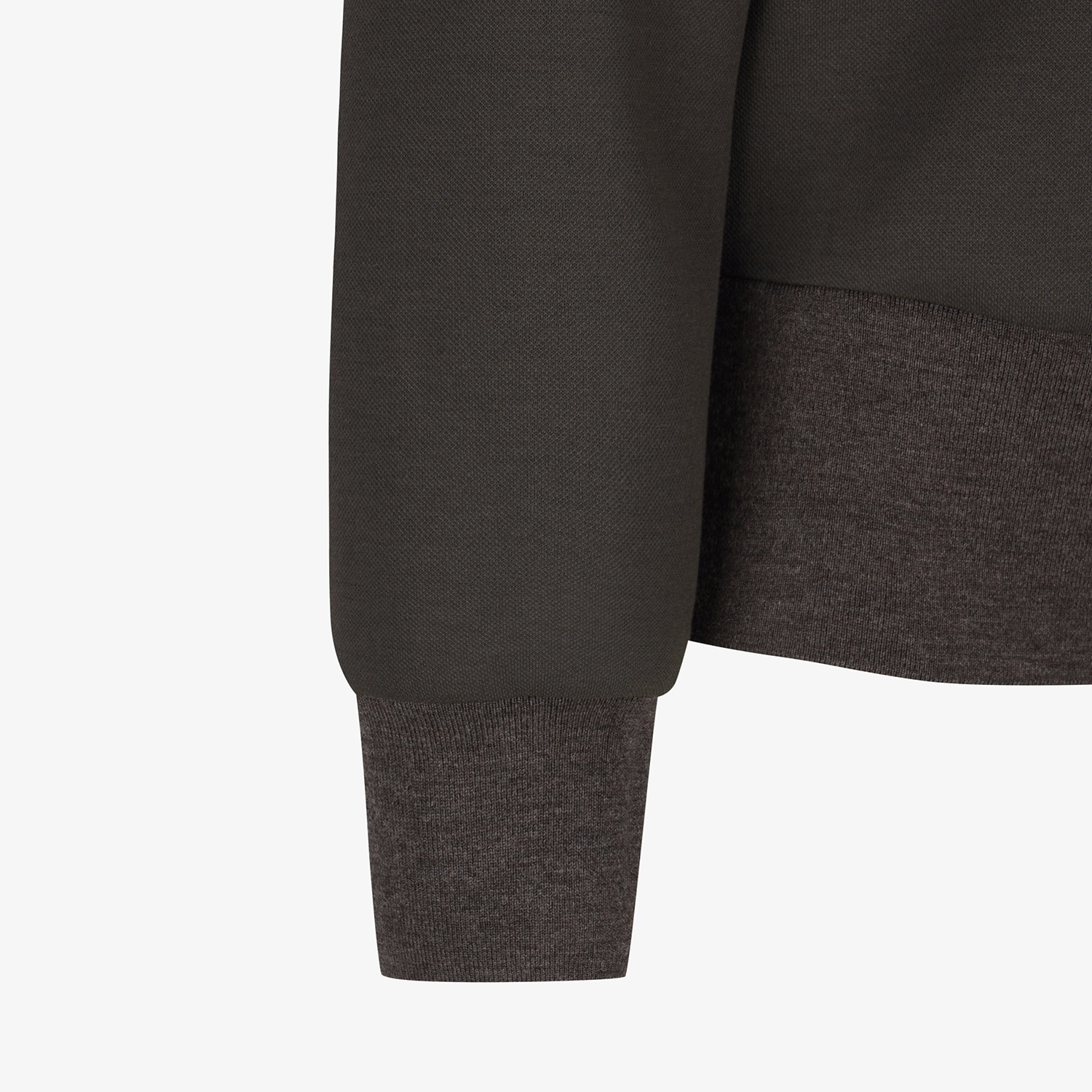 Áo knit golf nữ cổ lọ màu nâu — ảnh 5
