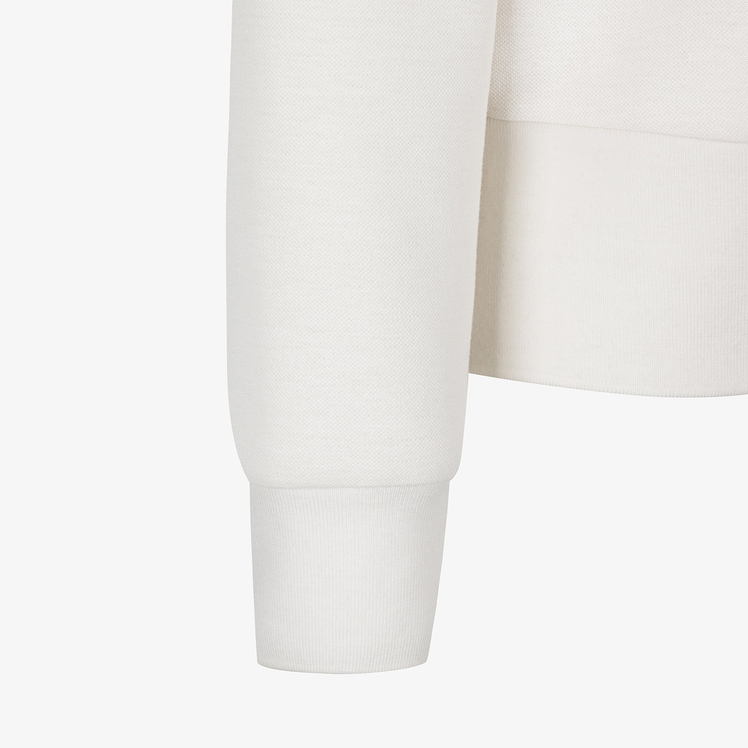 Áo knit golf nữ cổ lọ màu ngà — ảnh 5