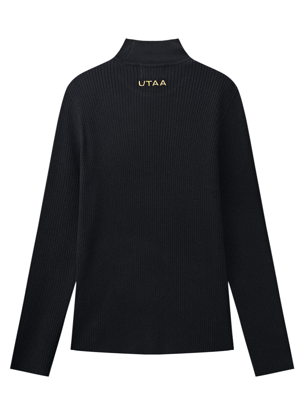 Áo knit golf nữ cổ lọ tay dài màu đen UTAA — ảnh 2