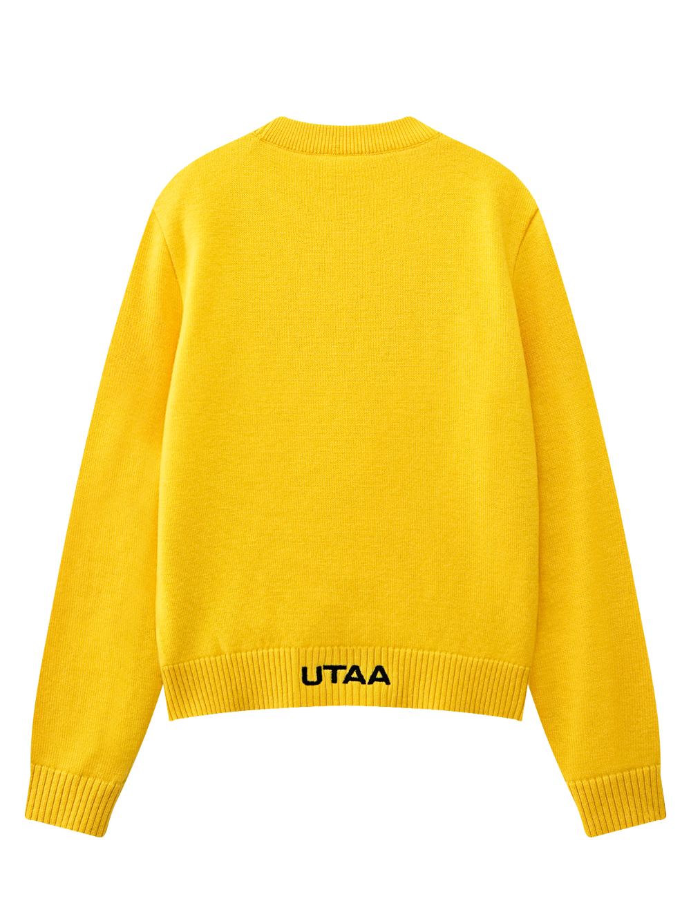 Áo knit golf nữ cổ tròn vàng UTAA — ảnh 2