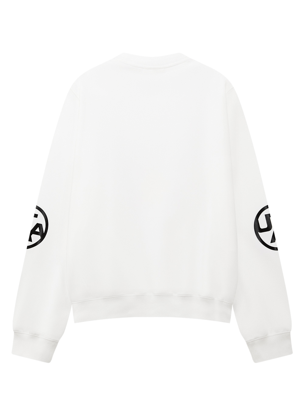 Áo golf nữ dáng sweater cổ tròn màu trắng — ảnh 2