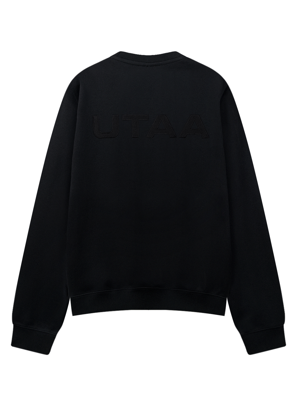 Áo golf nữ dáng sweatshirt màu đen logo nổi UTAA — ảnh 2