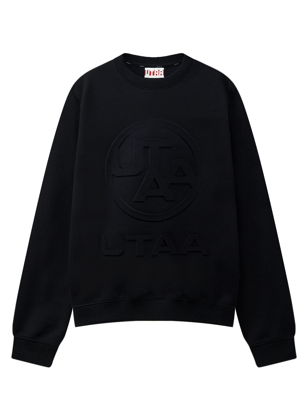 Áo golf nữ sweatshirt màu đen logo nổi bật UTAA