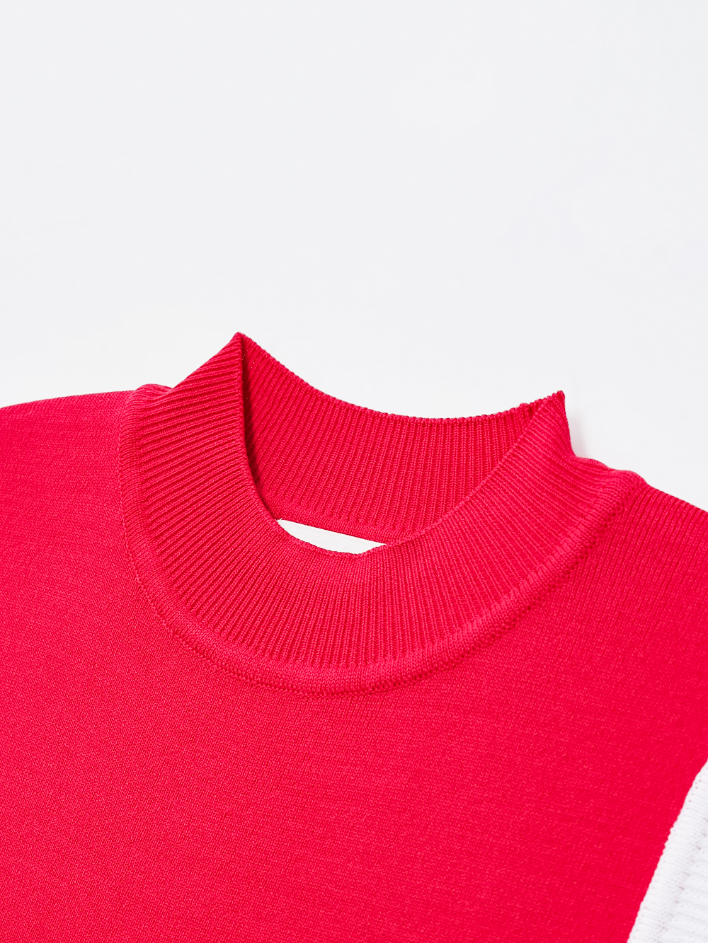Áo knit golf nữ sát nách cổ tròn màu hồng — ảnh 3