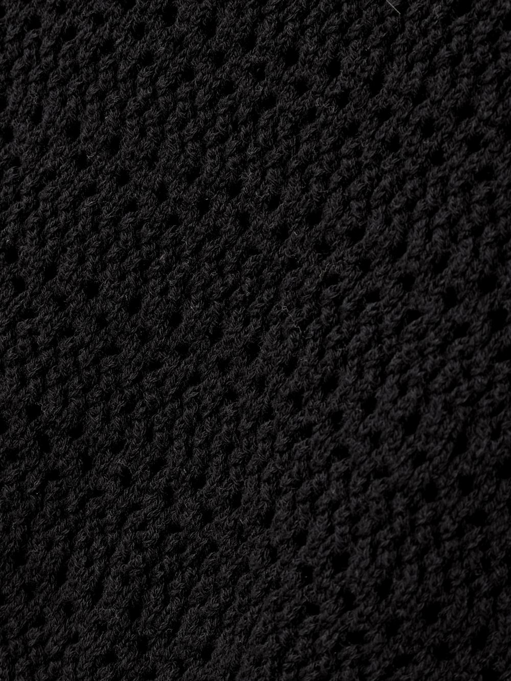 Áo knit golf nữ dáng sát nách màu đen — ảnh 5