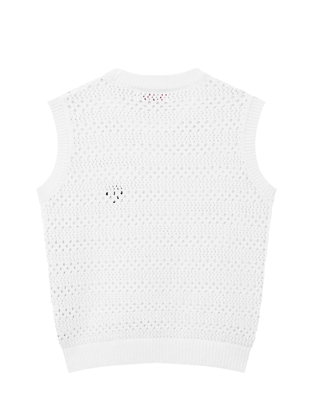 Áo knit golf nữ không tay màu trắng — ảnh 2