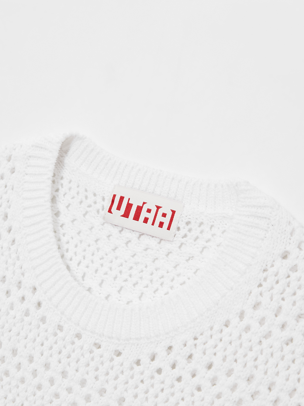 Áo knit golf nữ không tay màu trắng — ảnh 3