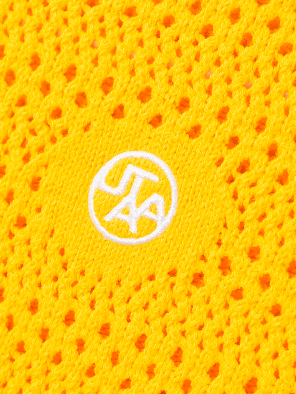 Áo knit golf nữ sát nách màu vàng — ảnh 4