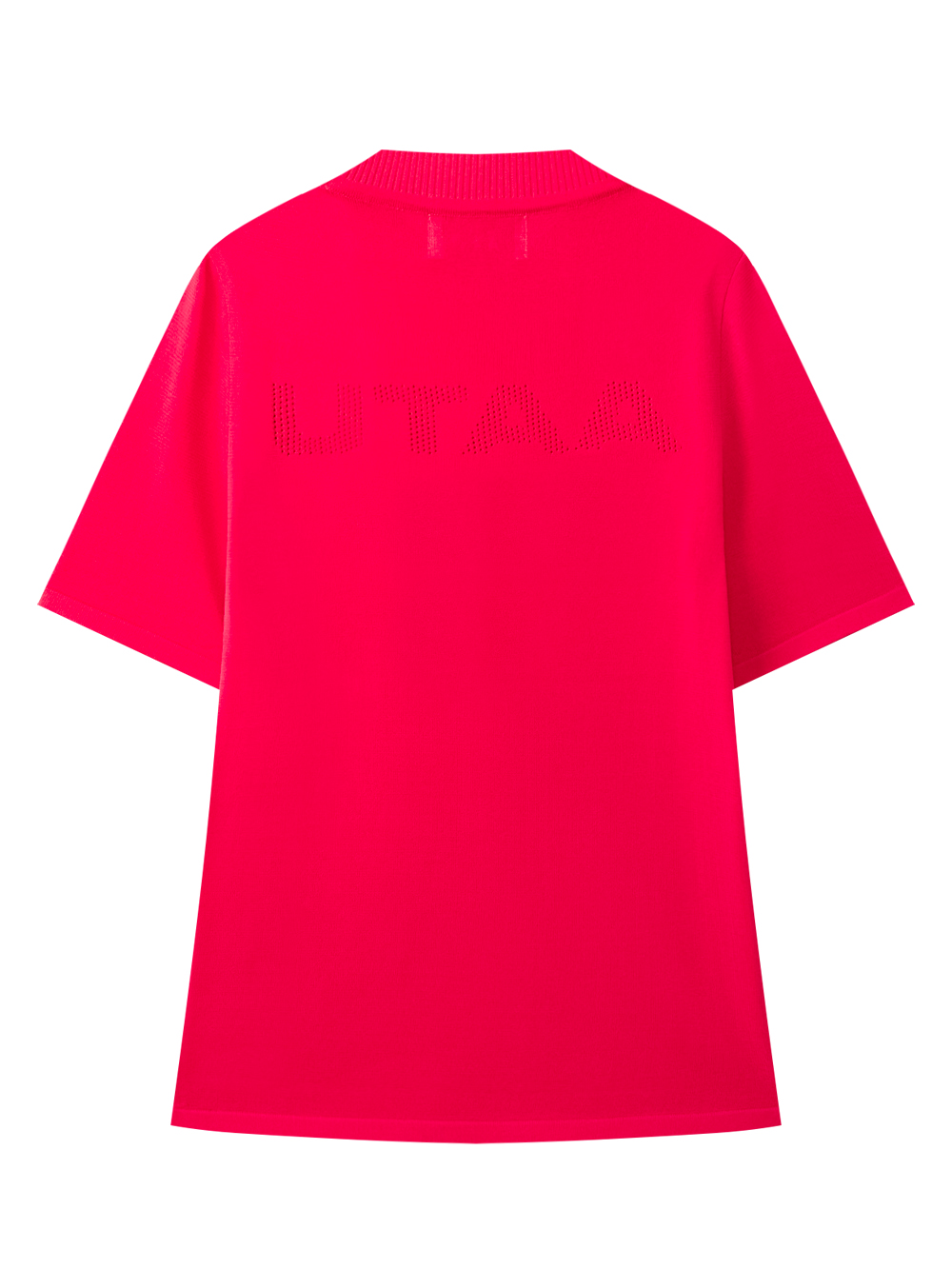 Áo knit golf nữ cổ tròn màu hồng UTAA — ảnh 2