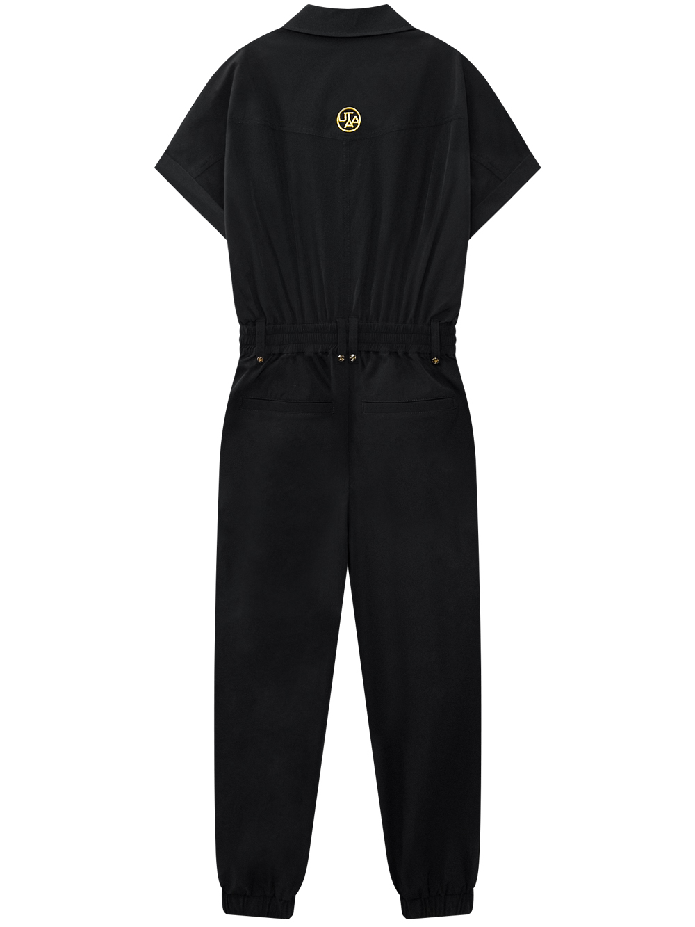 Jumpsuit golf nữ cổ bẻ tay ngắn màu đen UTAA — ảnh 2