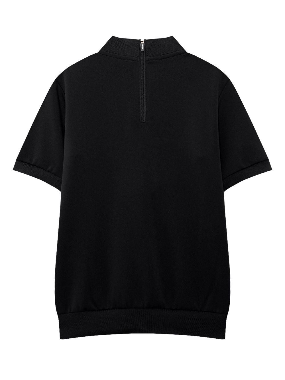 Áo golf nữ cổ cao tay lỡ màu đen — ảnh 2