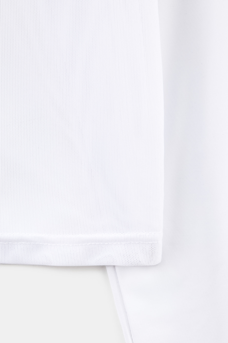 Áo golf nữ tay dài dáng croptop màu trắng — ảnh 5