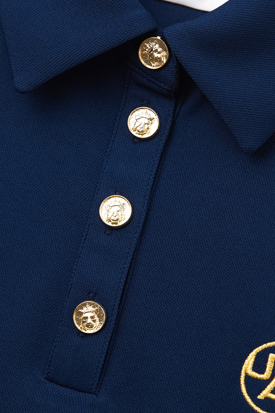 Áo golf nữ sát nách cổ bẻ màu xanh navy — ảnh 4