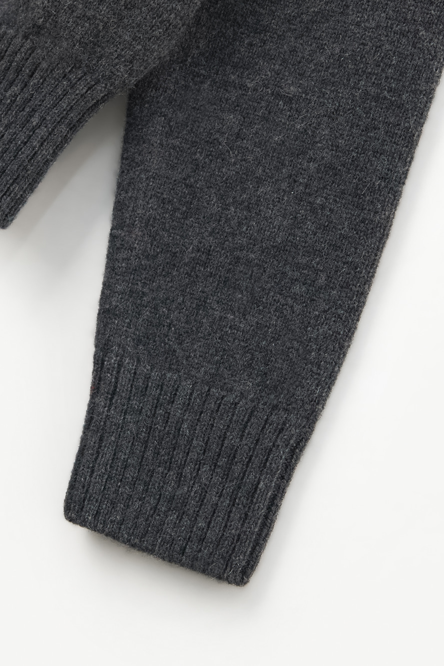 Áo knit golf nữ dáng pullover màu xám — ảnh 5